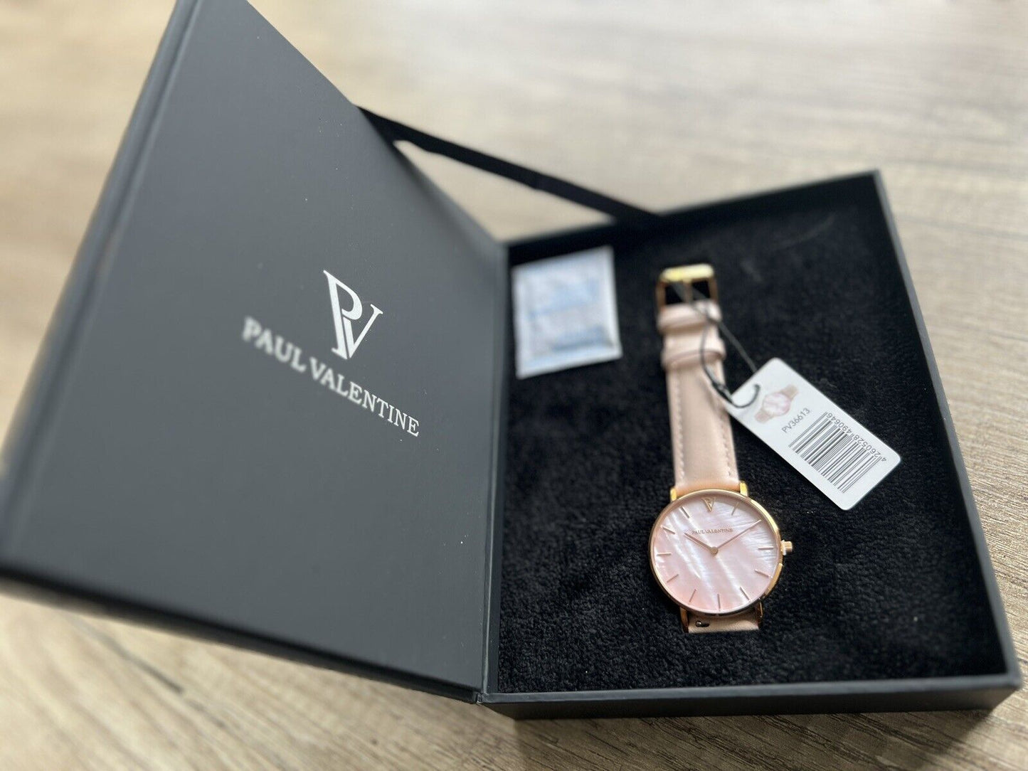 Paul Valentine Uhr Mesh Roségold 36mm NEU mit Etikett 36613