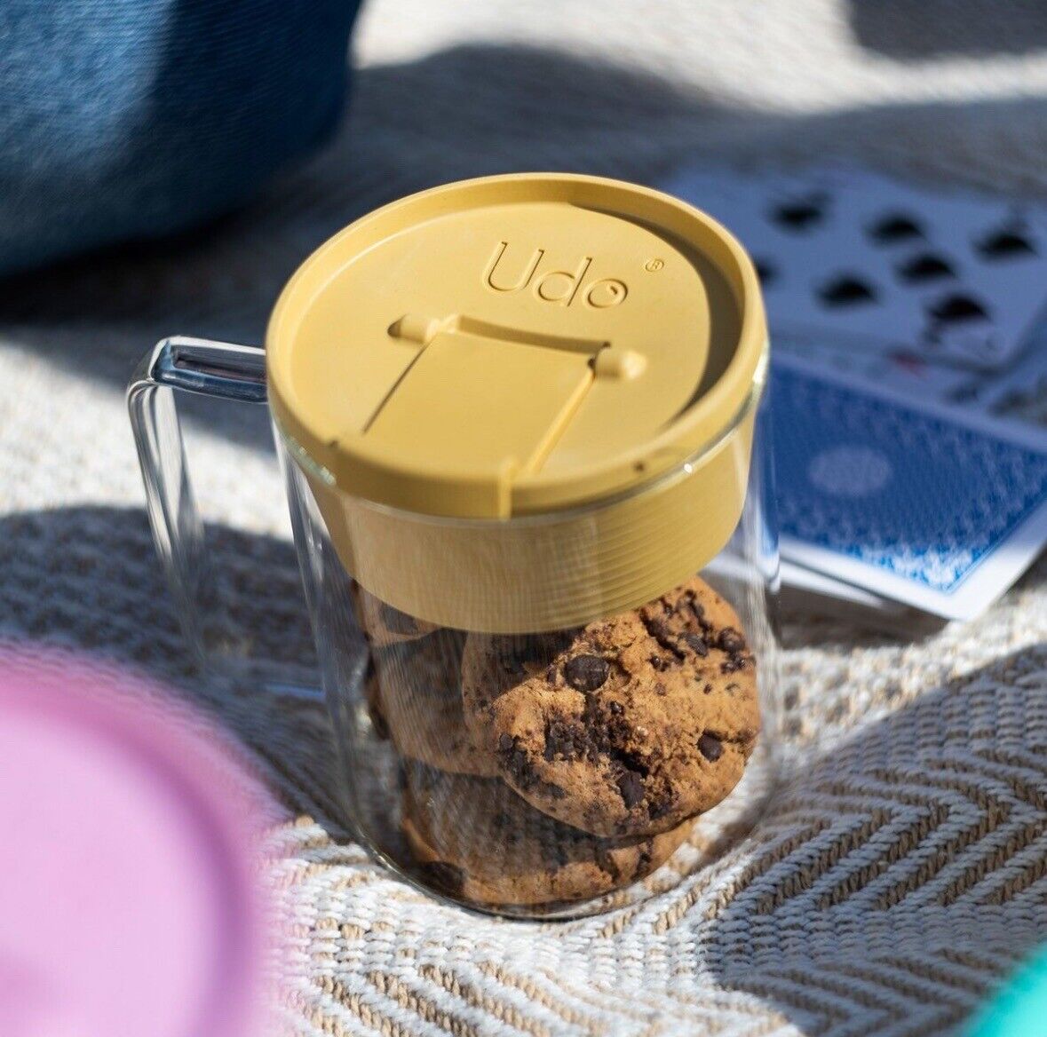 Udo Mehrwegdeckel Lieblingstasse wird zum To-go-Becher Farbe Sand