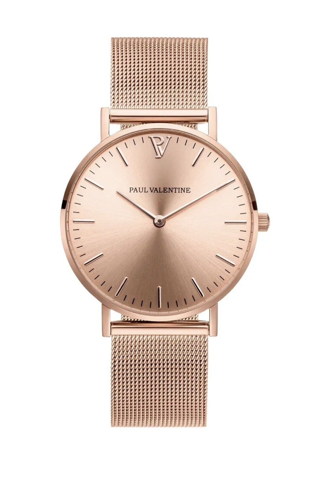 PAUL VALENTINE Uhr - MELROSE MESH - roségold 38 MM 38411