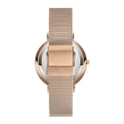 PAUL VALENTINE - PEARL ROSE GOLD MESH - roségold / 32 MM Neu mit Etikett 32211