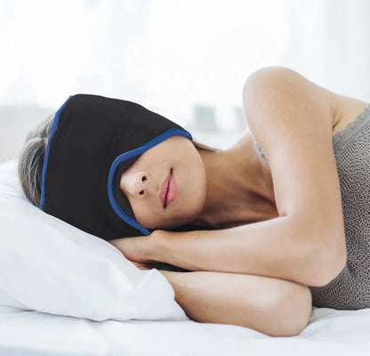 mysleepmask Schlafmaske Ohrstöpsel Gelpads Aufbewahrungsbeutel Migräne L/XL
