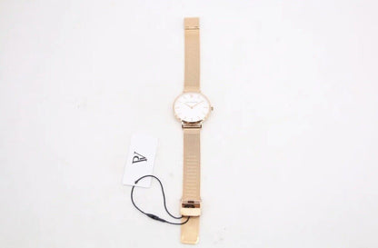 PAUL VALENTINE Damenuhr 32mm MARINA ROSÉGOLD MESH Ziffernblatt weiß 5ATM 32111