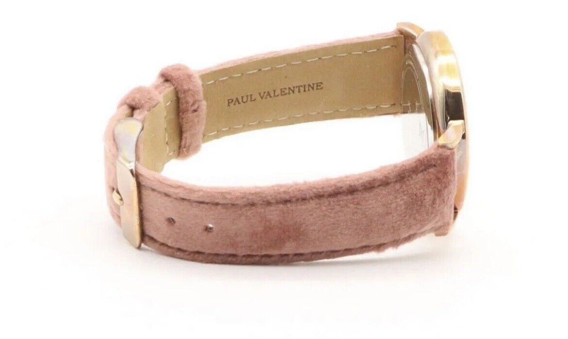 Paul Valentine Damenuhr Weiß Rosa 36mm 36149