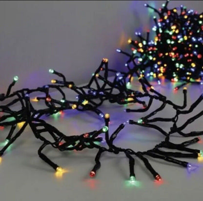 Lichterkette Cluster Beleuchtung 480LED bunt Innen Außen NEU + TÜV