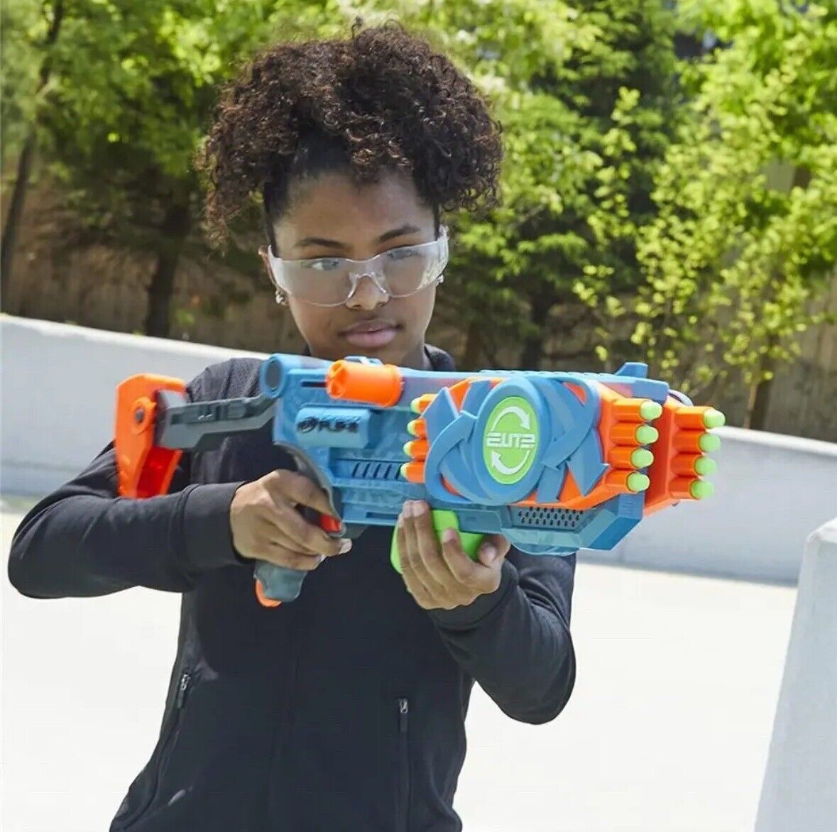 Hasbro Nerf Elite 2.0 Flipshots Flip-16 inkl. Darts in blau