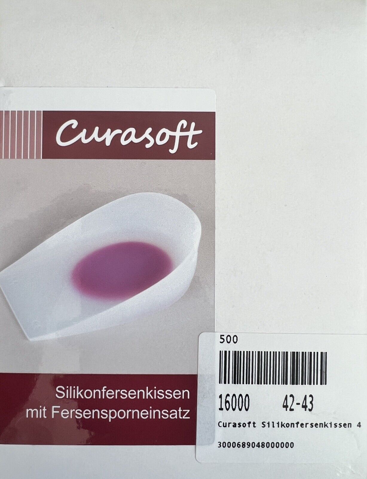 2 Fersenpolster Silikon Einlegesohlen Gel Fersenkissen Schuheinlagen Fersensporn verschiedene Größen