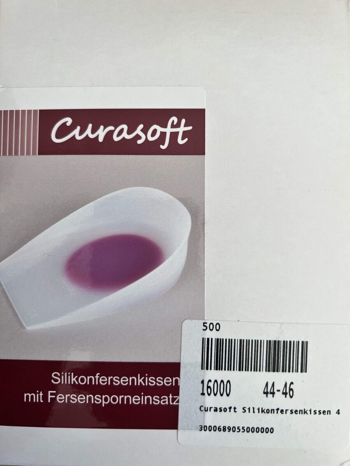 2 Fersenpolster Silikon Einlegesohlen Gel Fersenkissen Schuheinlagen Fersensporn verschiedene Größen