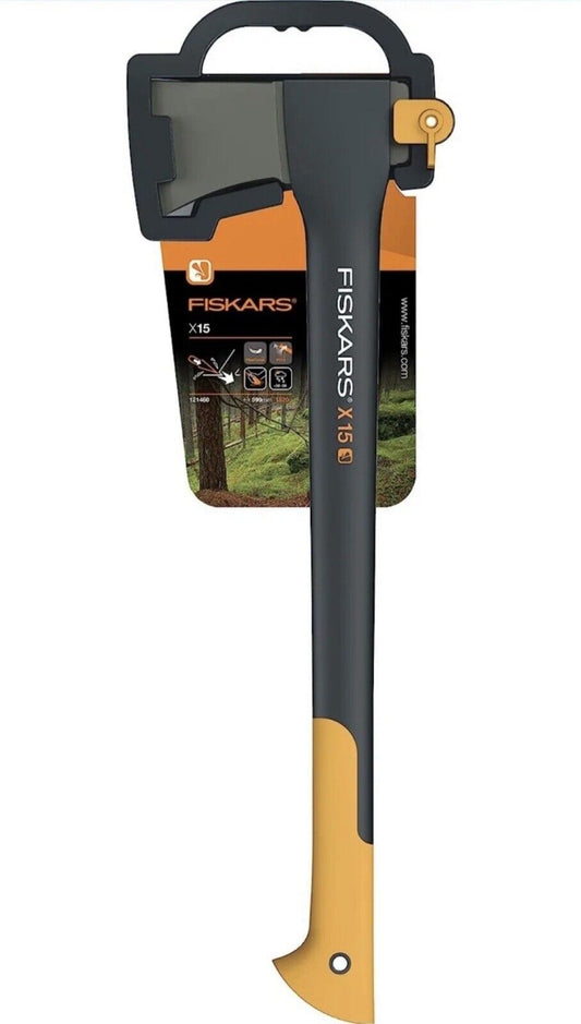 Fiskars Universalaxt X15, Spaltaxt, 1520g, Länge: 60 cm, BRANDNEU