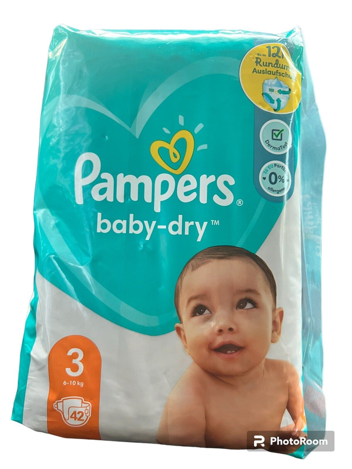 Pampers Baby-Dry Windeln Größe 3 6-10 Kg 42 Stück bis zu 12h Auslaufschutz NEU
