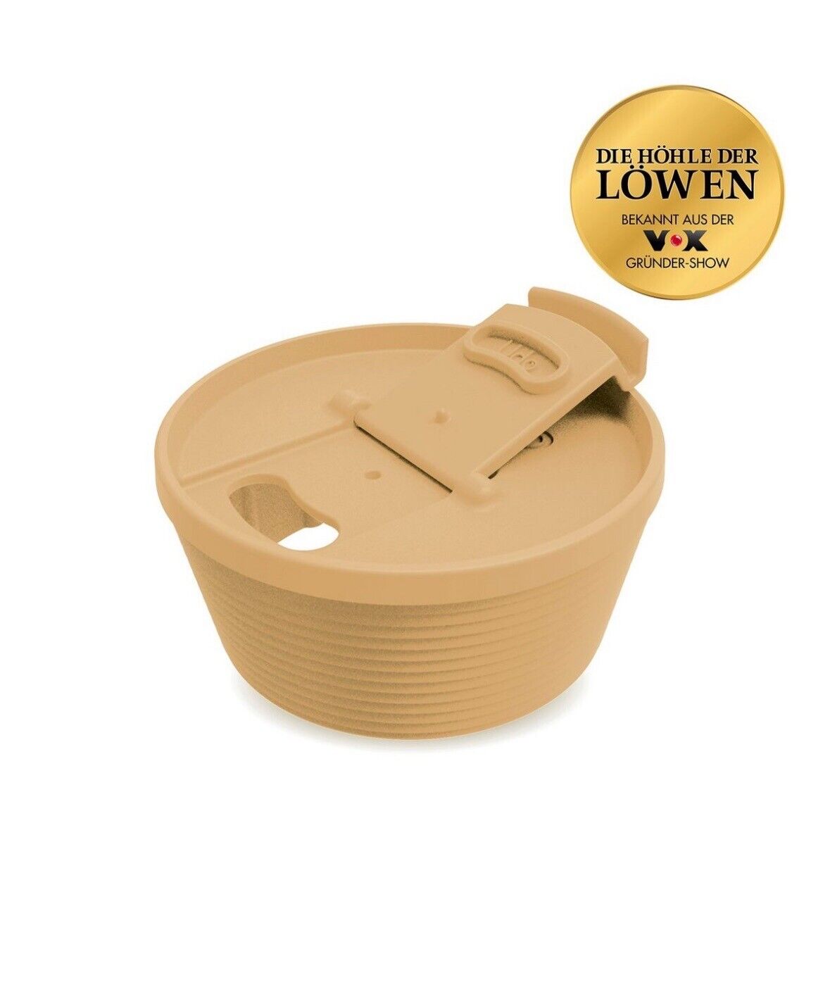 Udo Mehrwegdeckel Lieblingstasse wird zum To-go-Becher Farbe Sand